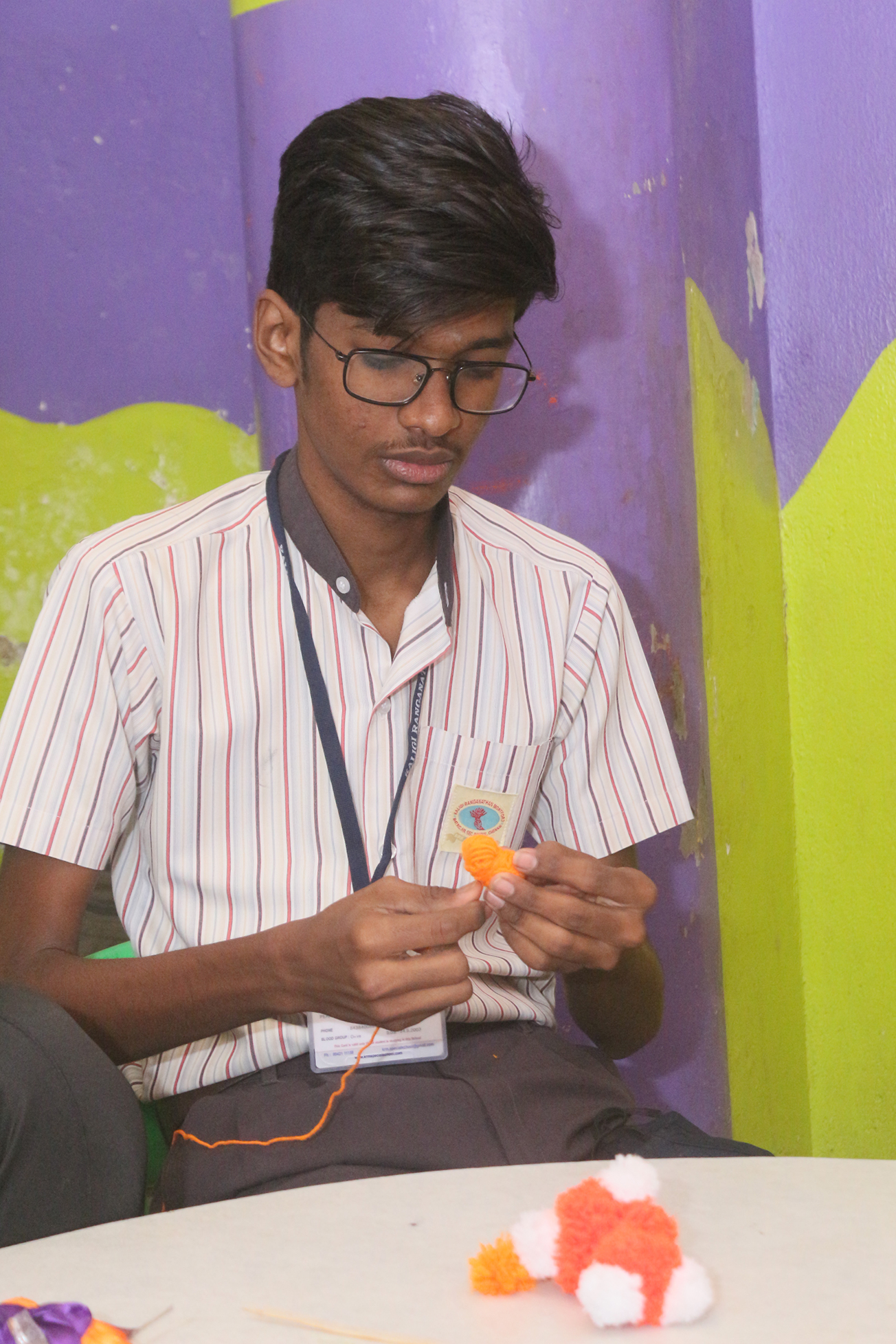 Festive celebrations with smiling students